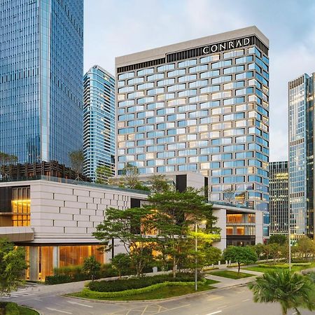 Conrad Shenzhen, The First Art Museum Hotel In Greater Bay Area With The Stunning Bay And Sunset View In The Hotel Terrace Exteriér fotografie