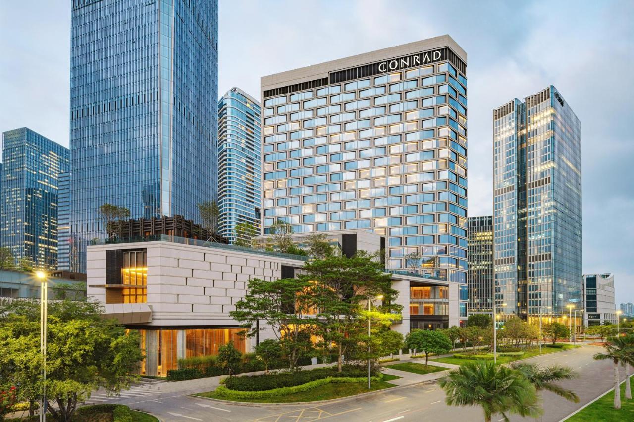 Conrad Shenzhen, The First Art Museum Hotel In Greater Bay Area With The Stunning Bay And Sunset View In The Hotel Terrace Exteriér fotografie
