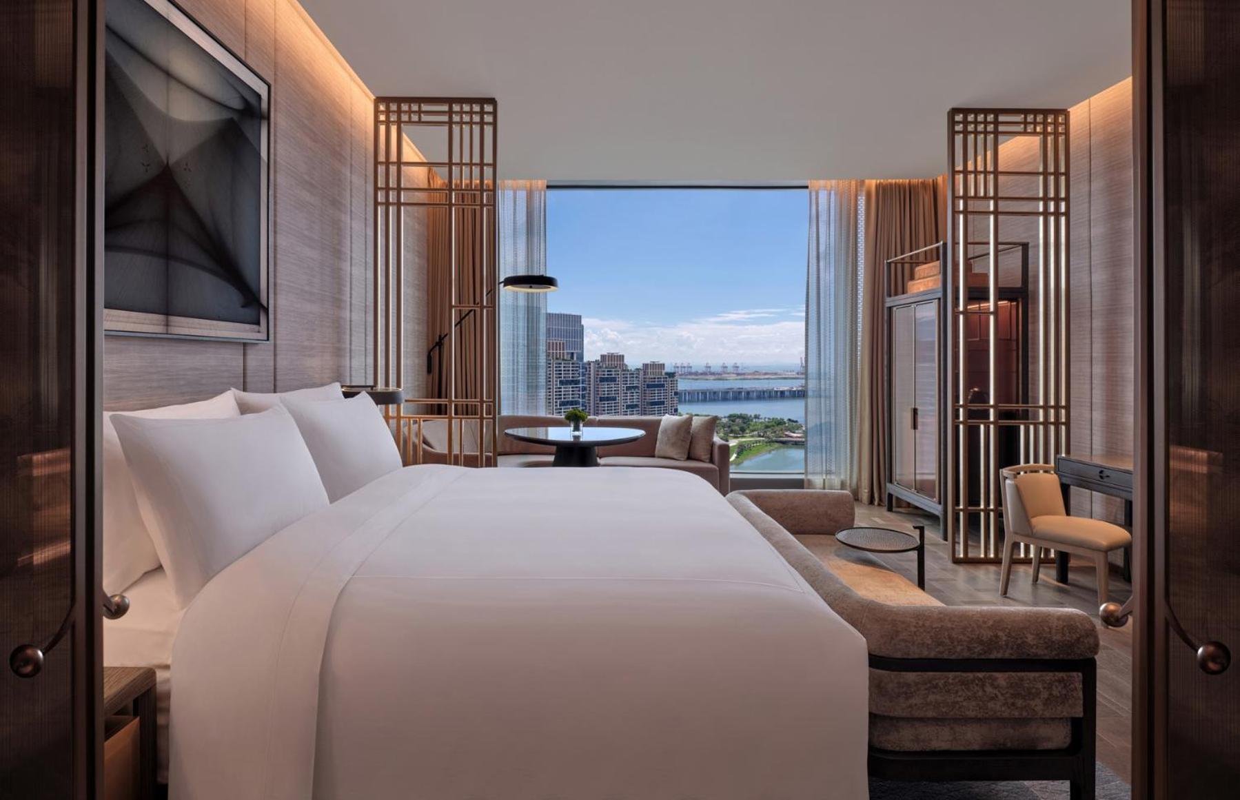 Conrad Shenzhen, The First Art Museum Hotel In Greater Bay Area With The Stunning Bay And Sunset View In The Hotel Terrace Exteriér fotografie