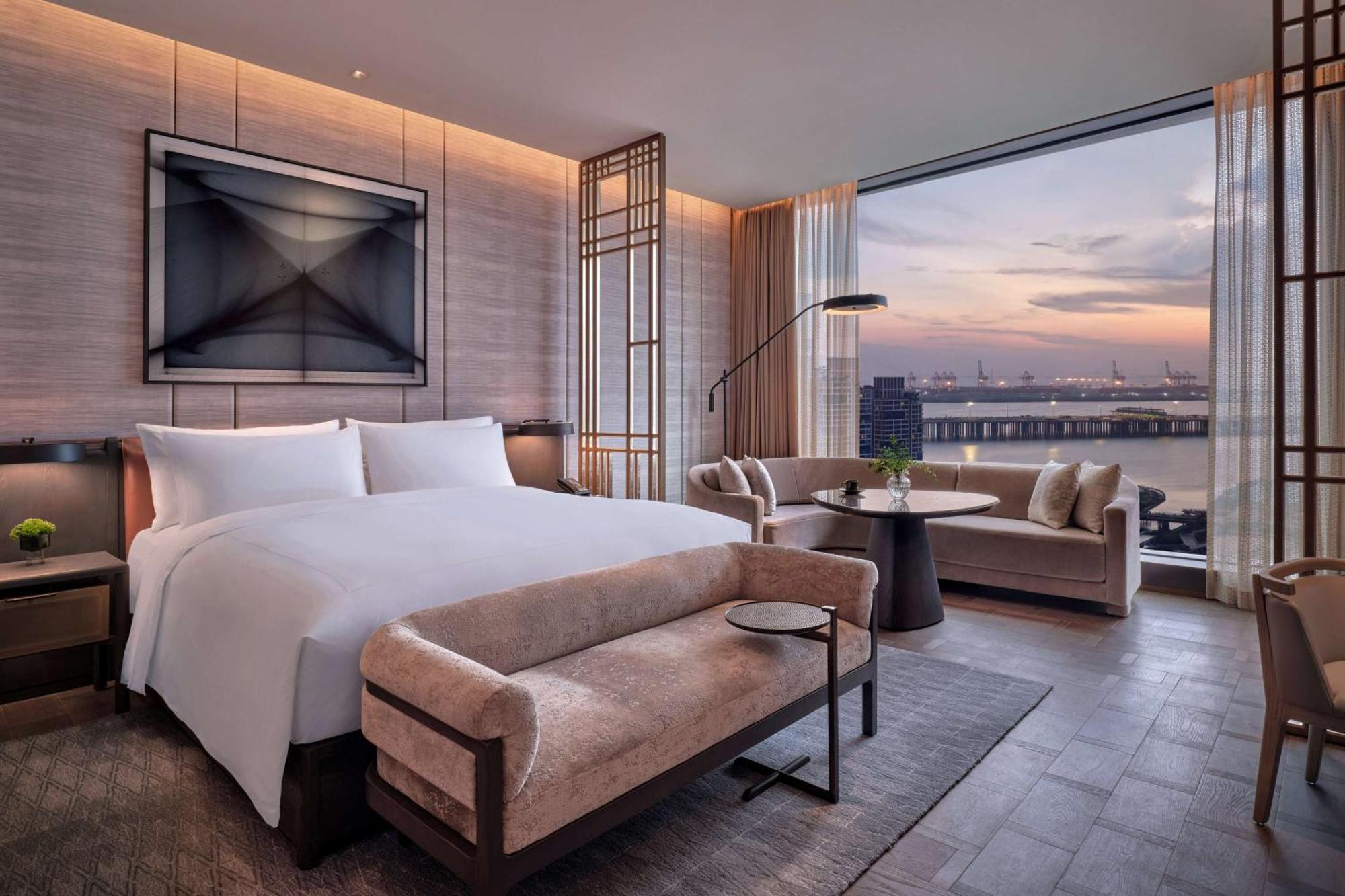 Conrad Shenzhen, The First Art Museum Hotel In Greater Bay Area With The Stunning Bay And Sunset View In The Hotel Terrace Exteriér fotografie