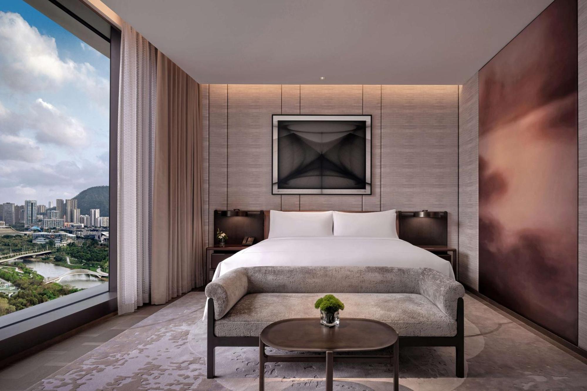Conrad Shenzhen, The First Art Museum Hotel In Greater Bay Area With The Stunning Bay And Sunset View In The Hotel Terrace Exteriér fotografie