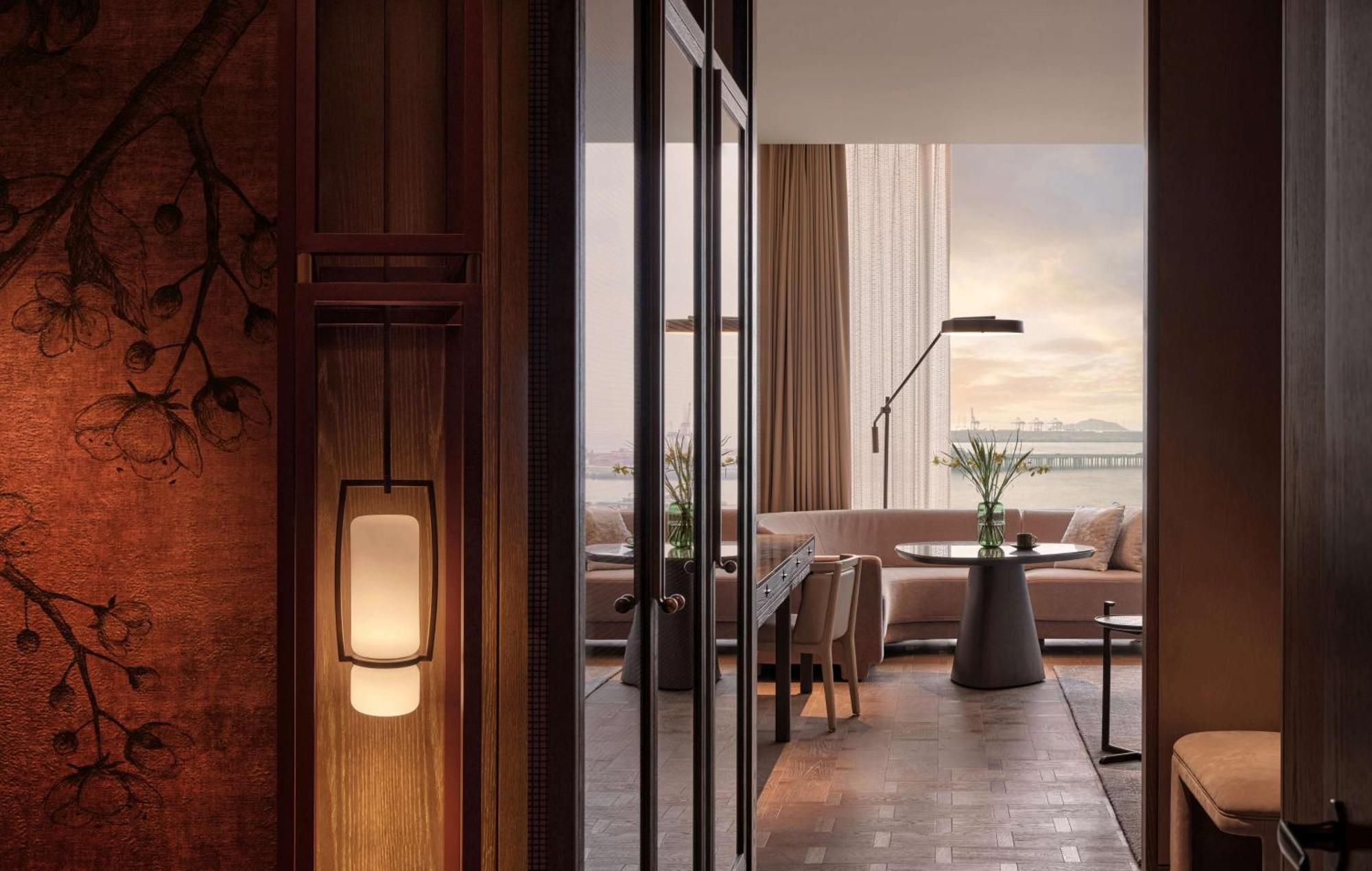 Conrad Shenzhen, The First Art Museum Hotel In Greater Bay Area With The Stunning Bay And Sunset View In The Hotel Terrace Exteriér fotografie