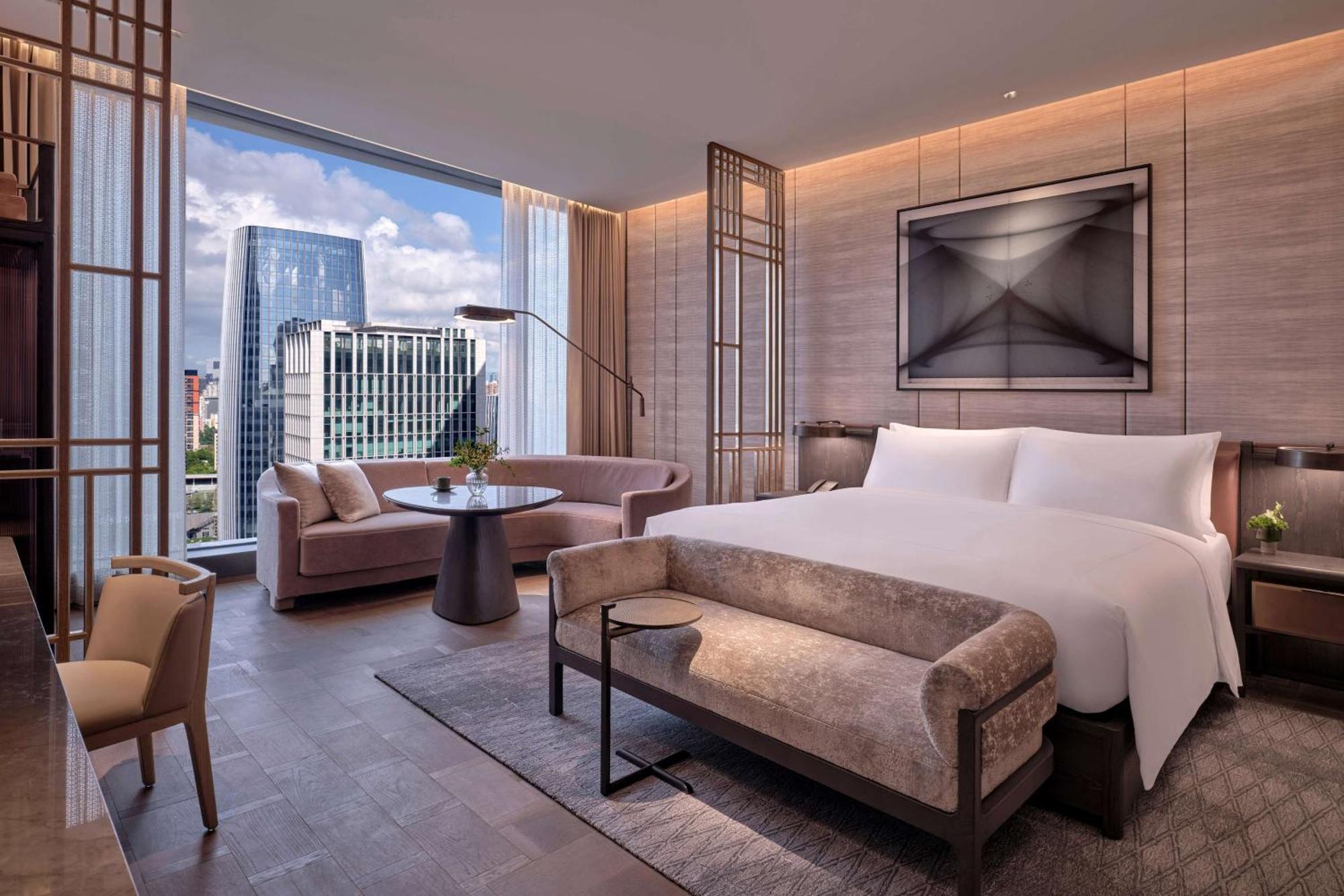Conrad Shenzhen, The First Art Museum Hotel In Greater Bay Area With The Stunning Bay And Sunset View In The Hotel Terrace Exteriér fotografie