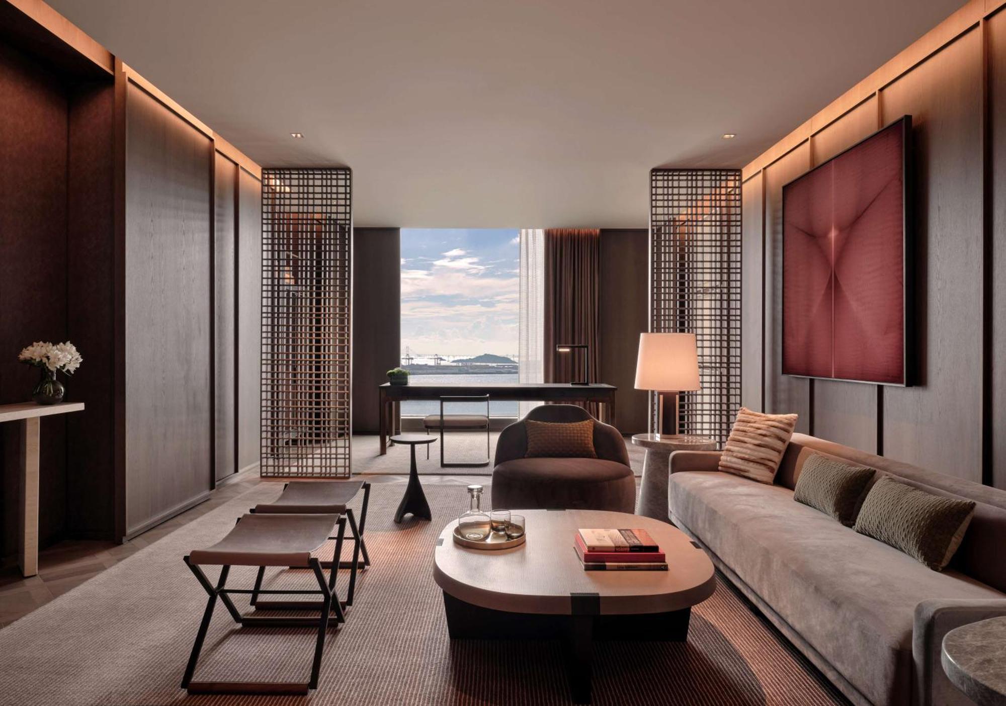 Conrad Shenzhen, The First Art Museum Hotel In Greater Bay Area With The Stunning Bay And Sunset View In The Hotel Terrace Exteriér fotografie