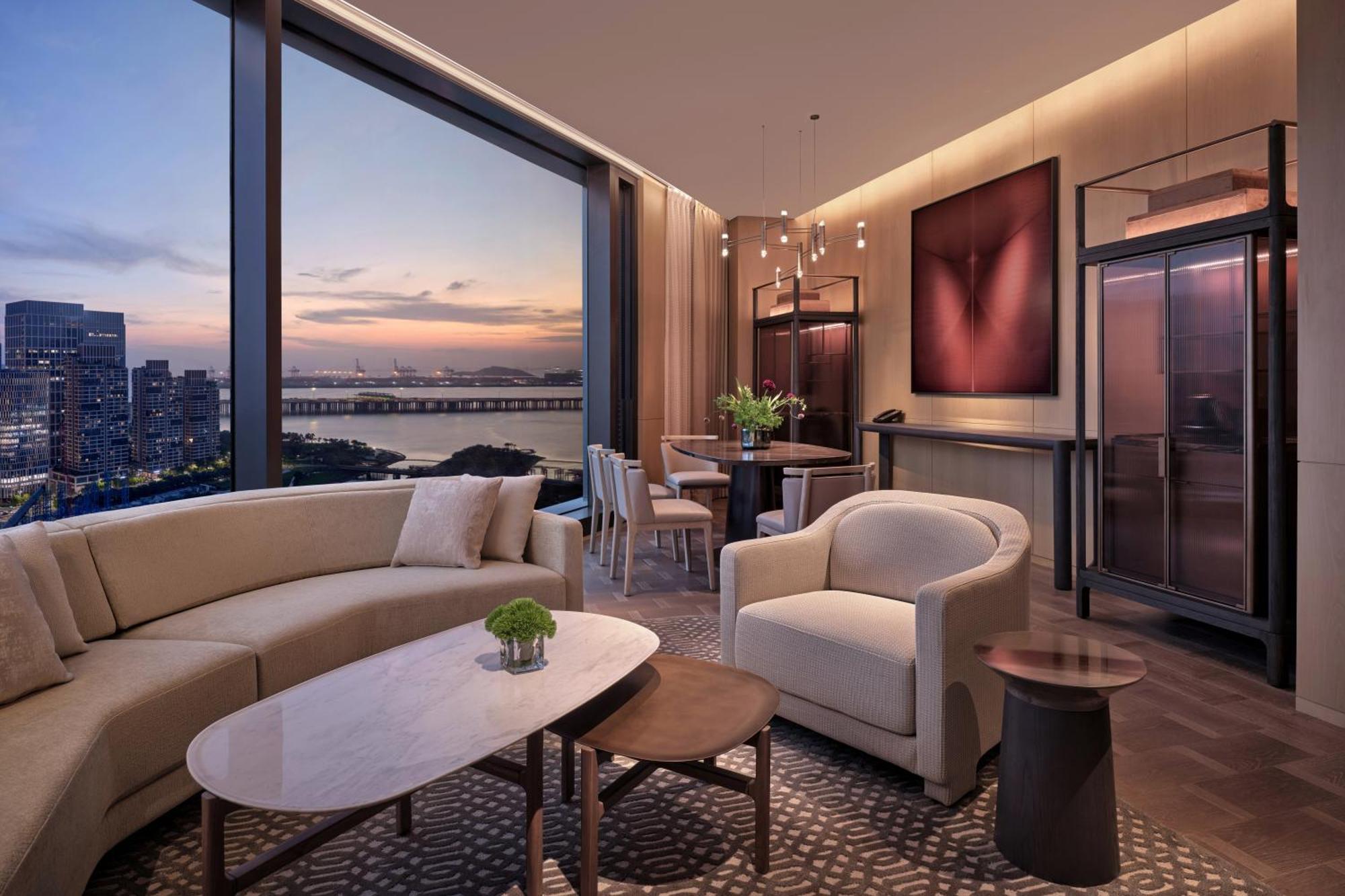 Conrad Shenzhen, The First Art Museum Hotel In Greater Bay Area With The Stunning Bay And Sunset View In The Hotel Terrace Exteriér fotografie
