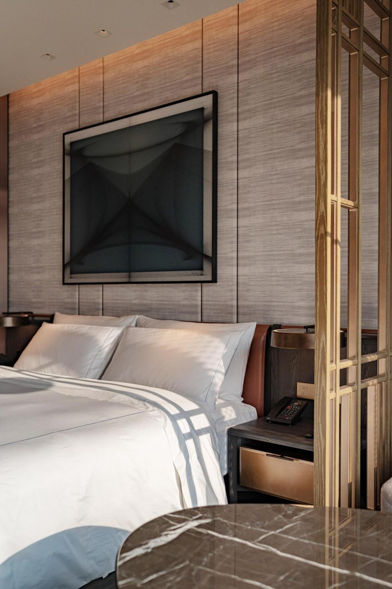 Conrad Shenzhen, The First Art Museum Hotel In Greater Bay Area With The Stunning Bay And Sunset View In The Hotel Terrace Exteriér fotografie